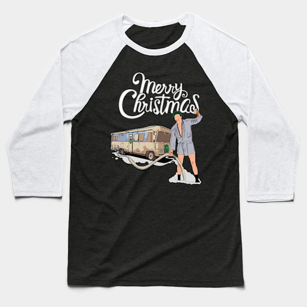 Shitters Full, Christmas Vacation Baseball T-Shirt by Jogja Istimewa